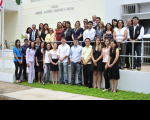 Magistrados, servidores e convidados, durante inauguração do Fórum Trabalhista  de Imperatriz