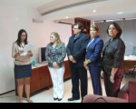 Desembargadora Ilka Esdra Silva Araújo, ladeada pelo des. Gerson de Oliveira, pela juíza Solange Castro Cordeiro, empossa Suzane Castro