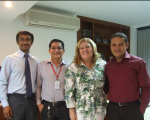 Gilvan Mendes, Desa. Ilka Esdra, José Antônio Abreu (diretor de Pessoal) e  José Valdionor Santos (secretário geral da Presidência)