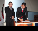 Desembargador James Magno e juiz Nelson Robson