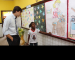 Juiz Bruno Motejunas acompanhou  as atividades elaboradas pelos alunos