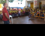 Juiz Carlos Eduardo Batista respondeu às perguntas dos alunos