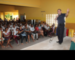 Des. James Magno, patrocinador do TRT na Escola, faz palestra na UI Vila Embratel