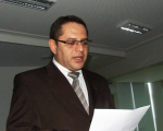 Des. James Magno ministra aula inaugural.