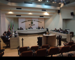 Sessão do Tribunal Pleno do TRT-MA que acatou pedido de aposentadoria do desembargador Alcebíades Dantas