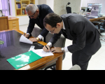 Desembargador Luiz Cosmo da Silva Júnior e o novo juiz do trabalho substituto Ricardo Machado Lourenço Filho