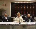 Desembargadores Cássio Colombo Filho, Rosemarie Diedrichs Pimpão e Luís José de Jesus Ribeiro.