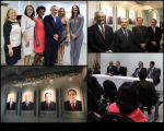 Equipe EJud; homenageados; galeria de diretores; mesa de honra.