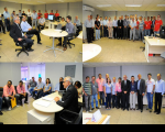 Presidente do TRT-MA visita unidades administrativas do Tribunal