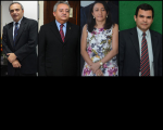 Da esq. para direita: juízes Paulo Mont'Alverne, Manoel Veloso, Socorro Almeida e Higino Galvão