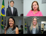 Juízes Bruno Motejunas, Juacema Aguiar; Socorro Almeida e Fernanda Belfort
