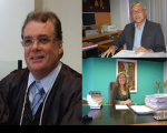 Ouvidores do TRT ( Gerson de Oliveira, atual; Luiz Cosmo (anterior) e Ilka Esdra (primeira ouvidora))