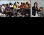 Alunos de Direito da UFMA e Edvânia Kátia.