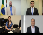 Juízes Carlos Eduardo,  Gabrielle Boumann, Paulo Fernando e Reinaldo Souza.