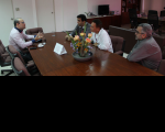 Da esquerda para a direita: juiz Carlos Eduardo e servidores Ciro Ibiapina, Ércio Murilo e Ary Arruda.