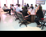 Equipe do e-Gestão se reúne para analisar os trabalhos do Sistema.