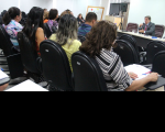 Desembargador Gerson de Oliveira em evento da Escola Judicial do TRT-MA.