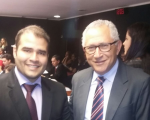 Deputado Lucas Vergilio e desembargador Luiz Cosmo.