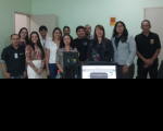 Desembargadora Solange Cordeiro, a juíza Érika Dovera e as equipes da Correição e da VT de Presidente Dutra