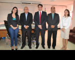Presidente Luiz Cosmo e juiz Carlos Gustavo receberam integrantes da nova diretoria da OAB-MA que tomará posse em janeiro