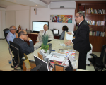 Presidente James Magno explica o procedimento de apuração das notas.
