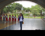 Poliane fez a abertura do evento