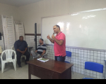 Juiz Carlos Gustavo no Centro de Ensino Médio Professora Maria Mônica Vale