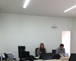Desembargadora Solange Castro Cordeiro e o juiz Higino Galvão, titular da VT de Caxias.