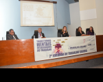 Mesa de abertura da Jornada de Trabalho Seguro do TRT-MA