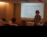 Professora Éllida Guedes ministra palestra no CONEMATRA.