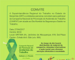 TRT-MA participa de ação social em memória das vítimas de acidentes de trabalho