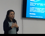 Juíza Angelina abriu o evento e fez a palestra de encerramento