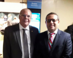 Deputado Hildo Rocha (à esquerda) e desembargador James Magno (à direita).