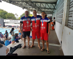 A equipe de natação do TRT-16 totalizou 6 medalhas nos dois primeiros dias de competição.