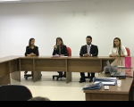Ao lado de magistrados da primeira instância, desembargadora Márcia Andrea fez a abertura oficial da Semana de Extensão