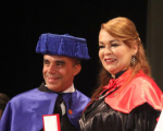 Presidenta do TRT-MA recebe comenda e diploma do pró-reitor da PPPGI da UFMA, Allan Kardec Duailibe Barros Filho