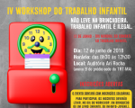 TRT-MA abre inscrições para o IV Workshop do Trabalho Infantil 