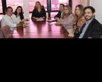 Presidenta Solange, representantes da GEAP (à esquerda) e gestores do TRT