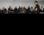 Felipe ministrando a oficina relativa à atualização de normas e procedimentos aplicados à segurança institucional