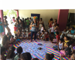 As crianças tiveram muita diversão e brincadeira