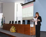 Desembargadora Solange Castro Cordeiro, presidenta do TRT-MA, fez a abertura do evento.