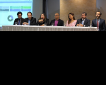 Liliana Bouéres parabeniza organizadores do evento pelo lançamento do Integra