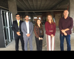 Presidenta Solange visitou as obras do datacenter juntamente com os gestores do TRT Wellington, Noredim, Ana Maria e Ricardo