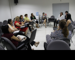 Juíza Liliana coordenou reunião no auditório do Fórum Astolfo Serra, na sexta-feira, 31 de maio