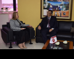 Governador visitou TRT na sexta-feira, 28 (Foto:Karlos Geromy/Secap).
