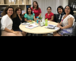 Da esquerda para direita: Aline, Cleonice, Marilda, Sílvia, Margareth, Nonata e Jandilma