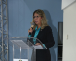 A desembargadora Márcia Andrea destacou, na abertura do seminário, a importância da comemoração do centenário da OIT