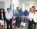 No seu discurso, a presidenta Solange agradeceu a todos envolvidos na execução do projeto