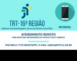 Desembargador Gerson de Oliveira suspendeu trabalho presencial no seu gabinete