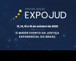 Imagem com os dizeres Expojud de 13 a 16 de outubro